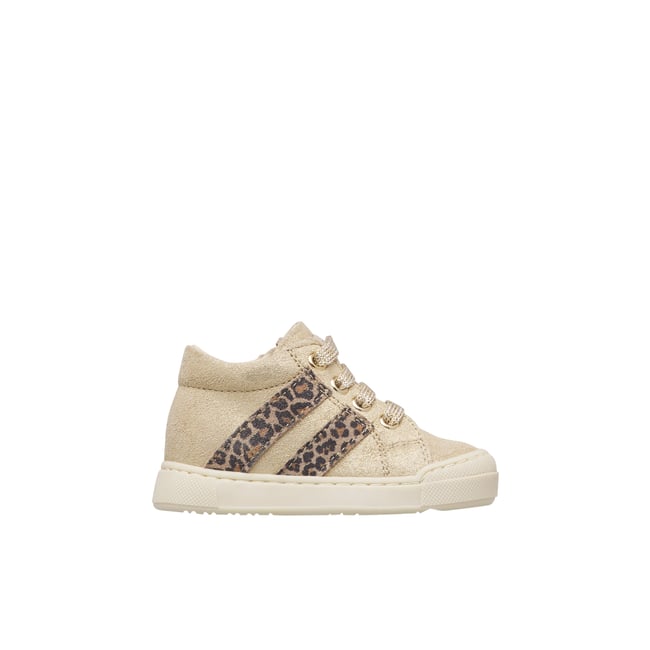 Baskets en suède GAZER ZIP platine-marron <span itemprop=