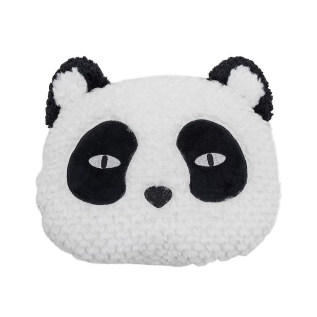 Coussin doudou panda  LEVI blanc <span itemprop=