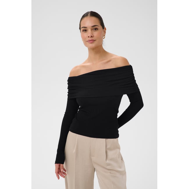 T-shirt à manches longues noir black deep <span itemprop=