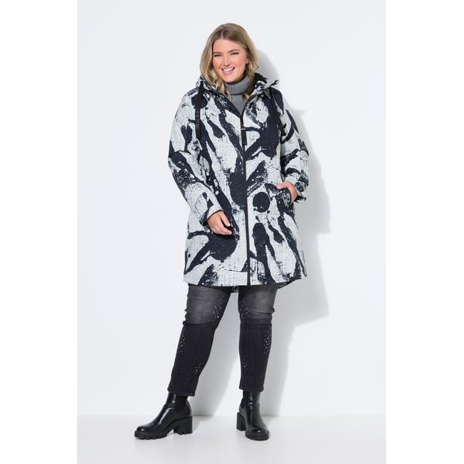 Manteau technique HYPRAR, coupe évasée gris moyen <span itemprop=