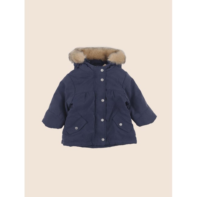 Parka - Etat satisfaisant bleu <span itemprop=