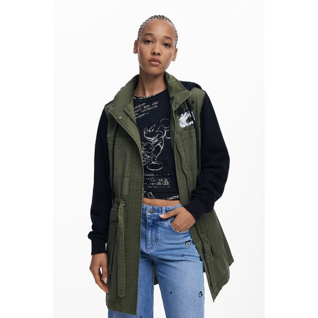 Parka combinée Mickey™ vert <span itemprop=
