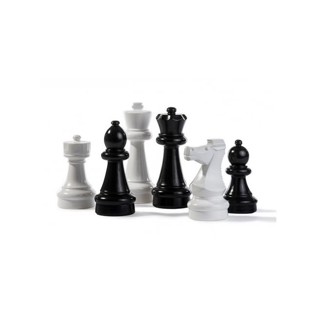 Rolly Toys Pieces d'echec geantes noir <span itemprop=