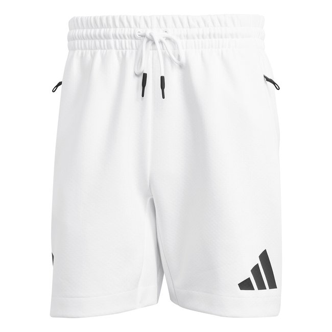 Silicone Logo Badge Shorts, white, ADIDAS SPORTSWEAR
