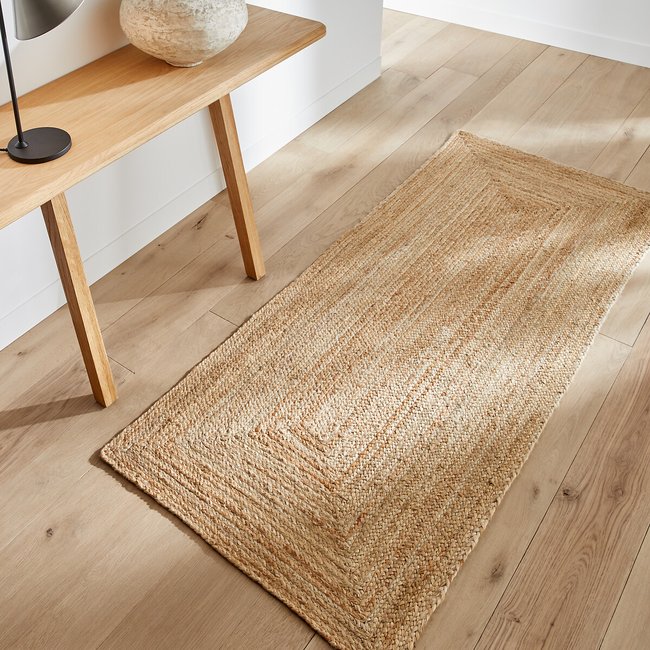 Tapis de couloir en jute, tressé main, Hempy naturel AM.PM