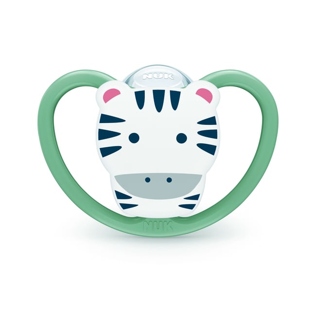 Lot de 2 sucettes Perfect Match Air 18-36 mois Zèbre/Lion - Nuk zèbre / lion <span itemprop=