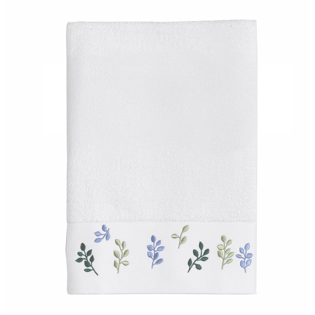 Drap de bain BARBARA blanc <span itemprop=
