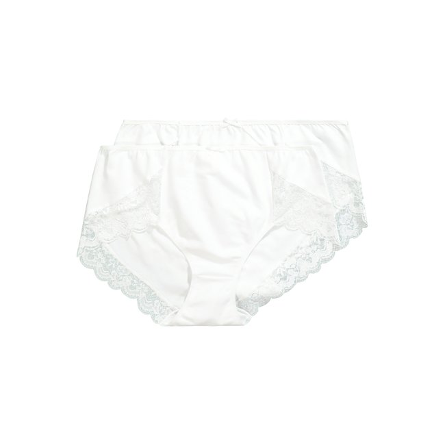 Culottes hautes, lot de 2, dentelle - ULLA POPKEN