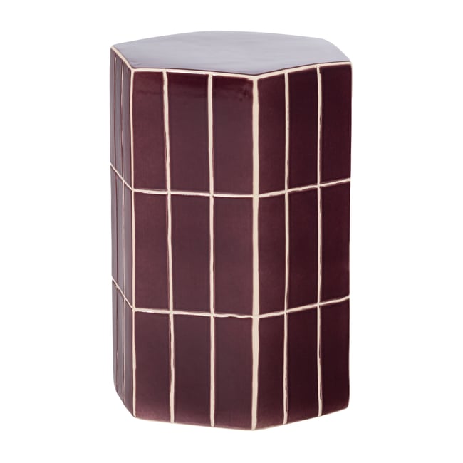Table d'appoint en keramik PLU Couleur violet <span itemprop=