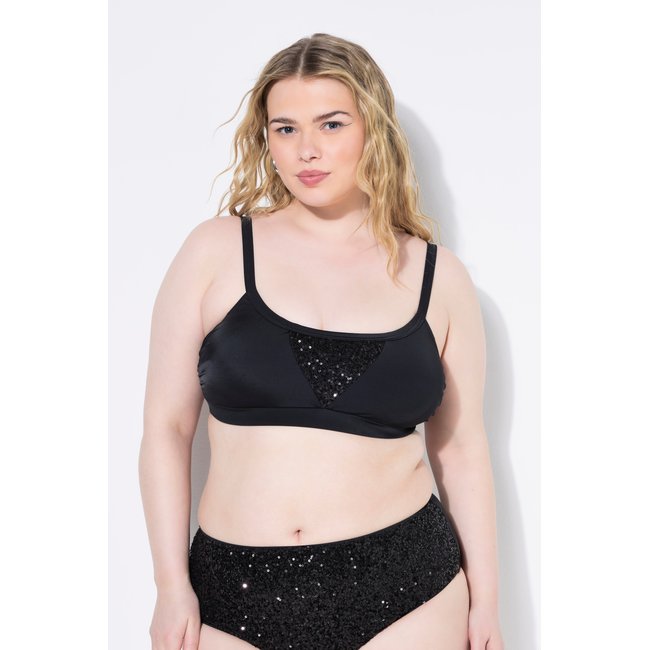 Haut de bikini avec bonnets souples noir <span itemprop=