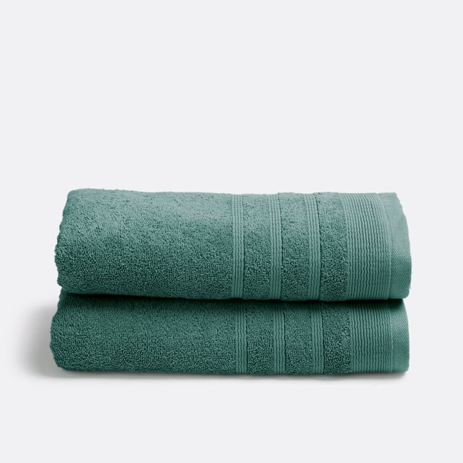 2er-Pack Handtücher Zavara aus Frottee, 600 g/m² - LA REDOUTE INTERIEURS
