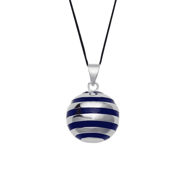 Bola de grossesse Breton email marine multicolore <span itemprop=