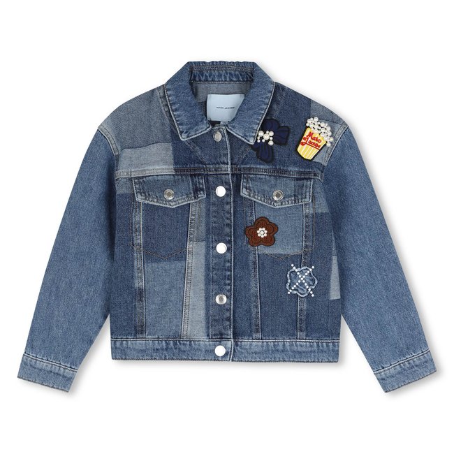 Veste en denim denim blue <span itemprop=