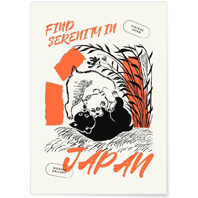 Affiche Art Japon 12 Couleur blanc <span itemprop=