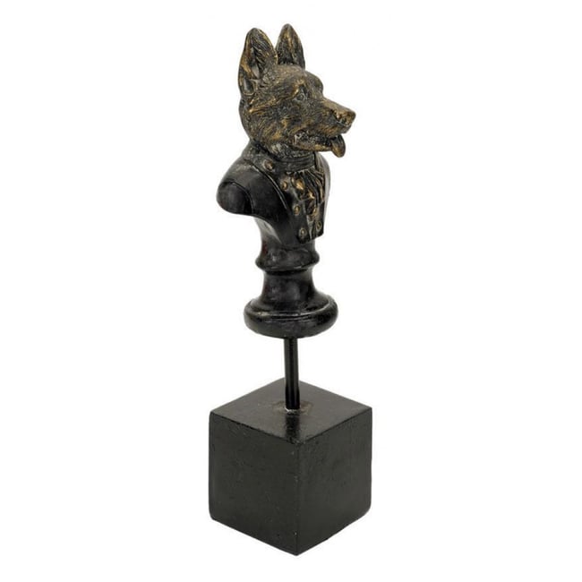 Statuette chien - CHIC Couleur noir <span itemprop=