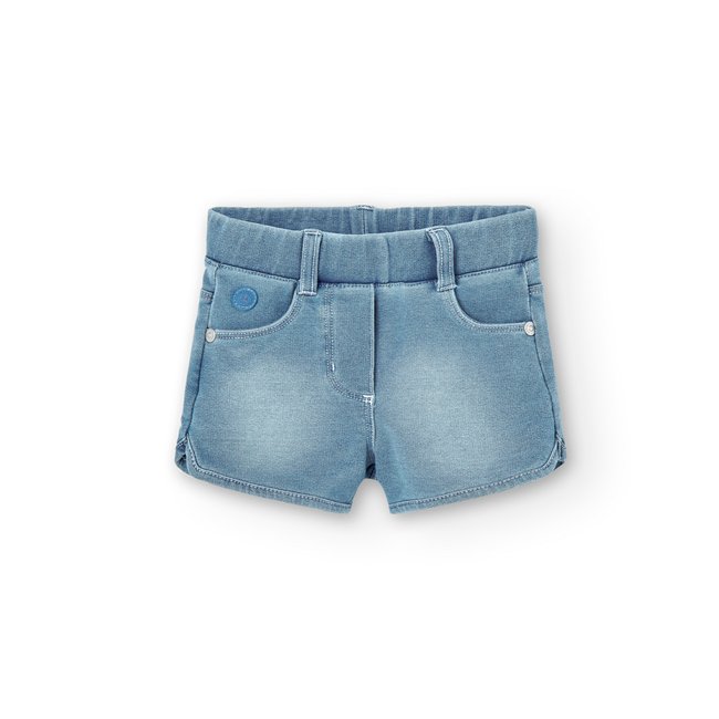 Short en jegging bleu <span itemprop=