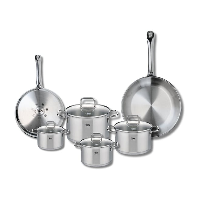 2 poêles 24/28cm + 4 faitouts 12/14/16/20cm PROFI CITRIN gris <span itemprop=