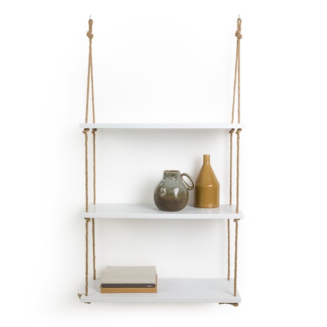 Wandregal Mareo, MDF und Sisal, B. 60 cm weiss/natur LA REDOUTE INTERIEURS