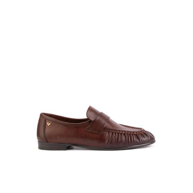 Mocassins cuir Baracchini cafe <span itemprop=