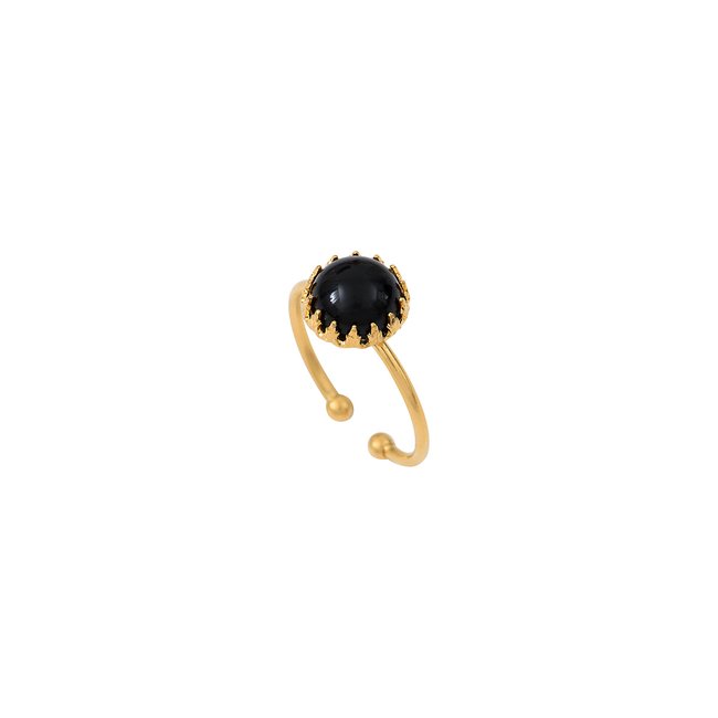 Bague cordelia onyx noir <span itemprop=