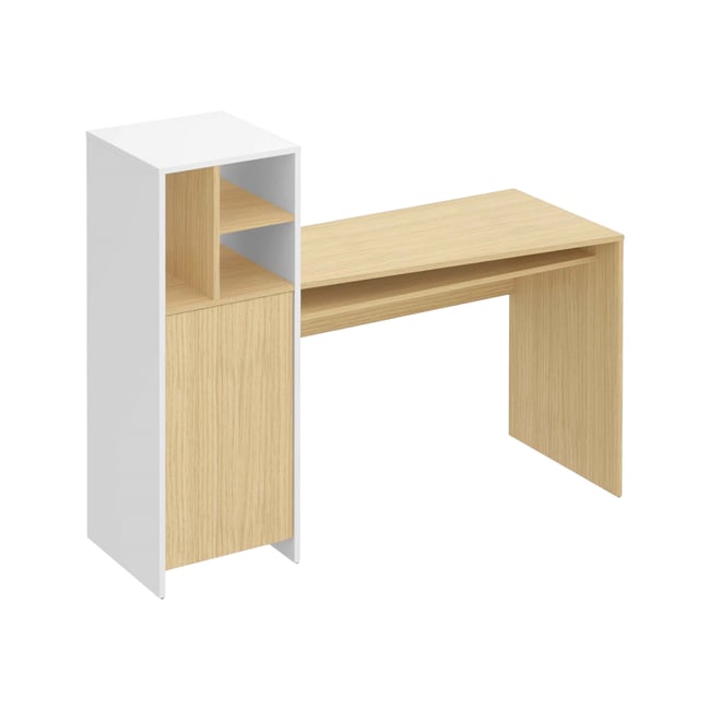 Bureau bois 1 porte Mitch - CAMIF