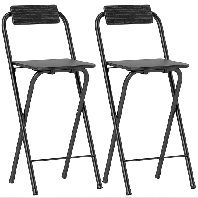 Tabouret de bar Acier Noir Couleur noir <span itemprop=