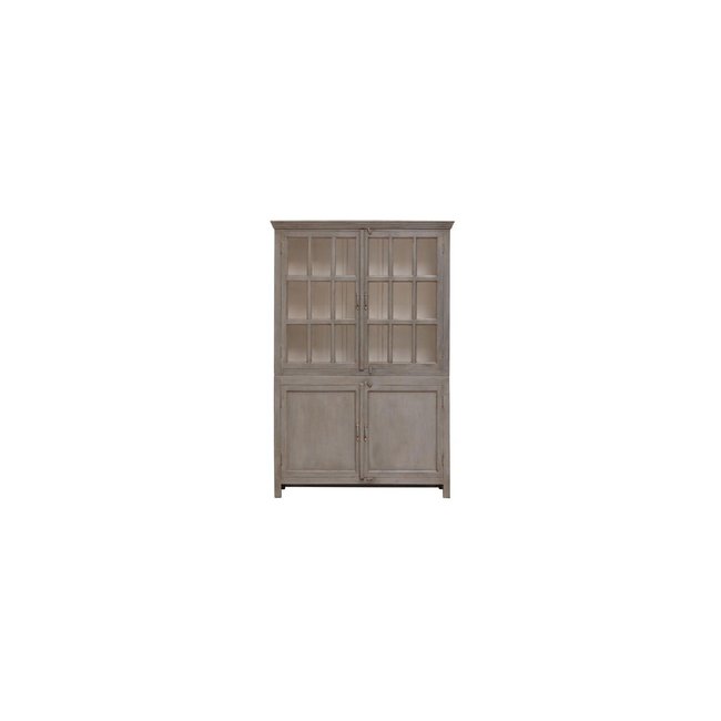 Vitrine en bois CHEVERNY Couleur gris <span itemprop=