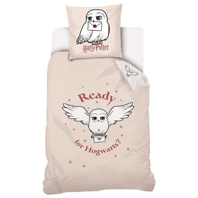 Hedwig Cotton Bed Set, printed, HARRY POTTER