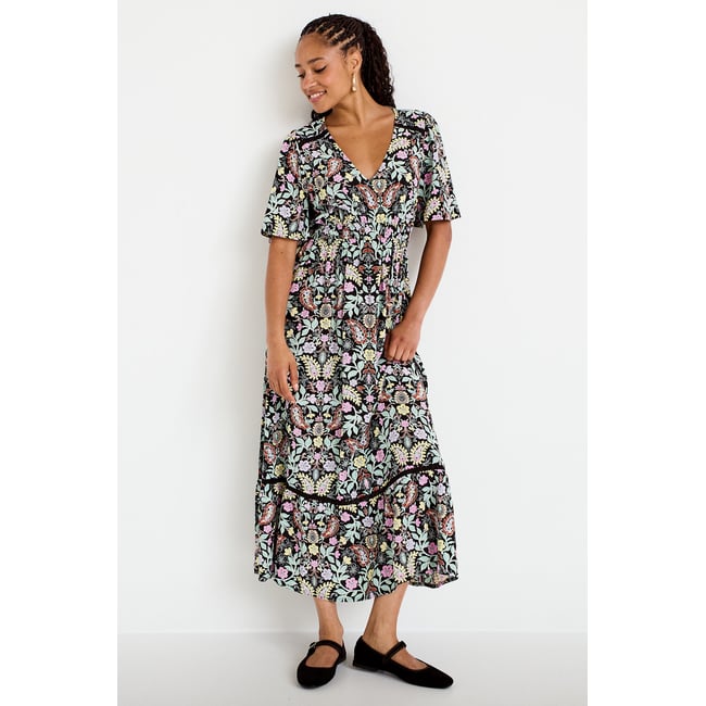 Robe évasée noir <span itemprop=