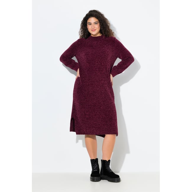 Robe midi en fil chenille à large - ULLA POPKEN