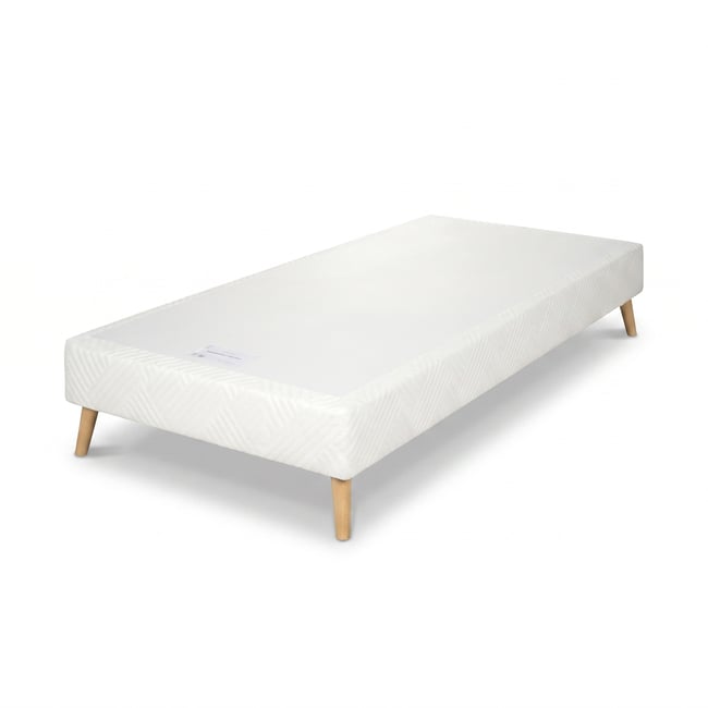 Sommier SIMLAT 2 90X200X15 + PIEDS Couleur blanc <span itemprop=