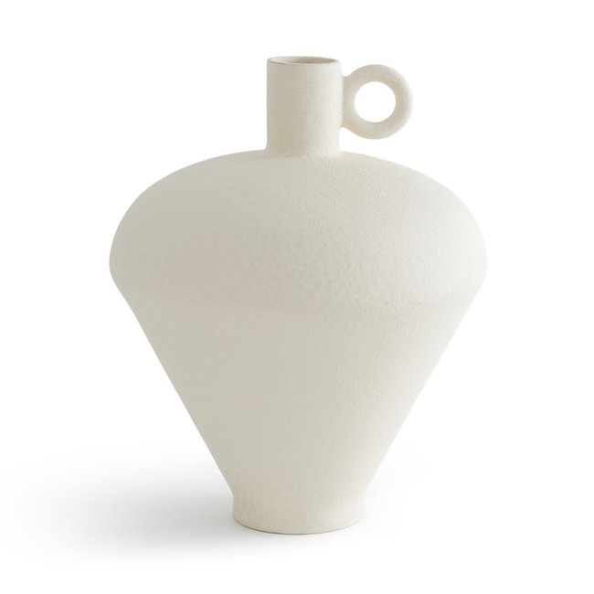 Jarrón de cerámica mate, Albo blanco <span itemprop=