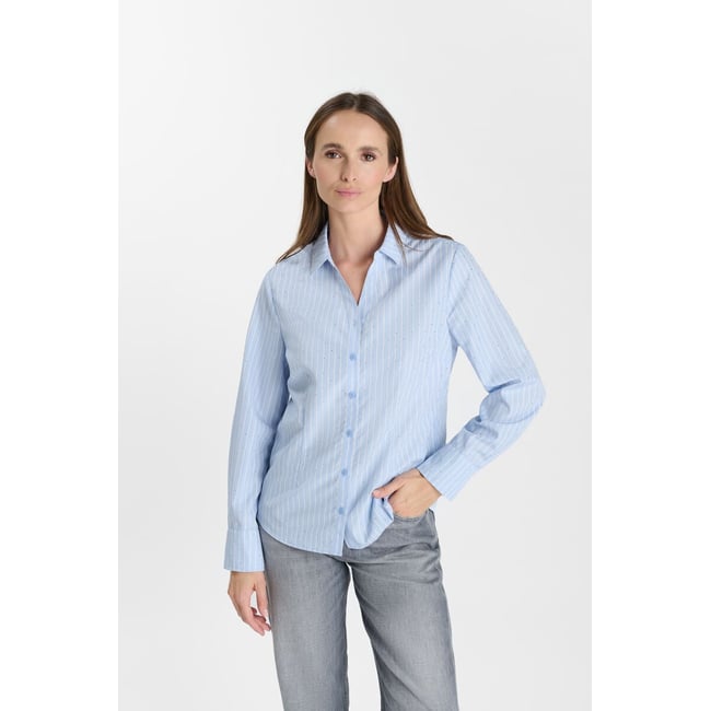 Chemise LUINA blue stripe <span itemprop=