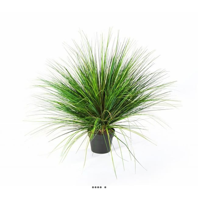 Graminée en pot factice D 65 cm vert-rouge - ARTIFICIELLES