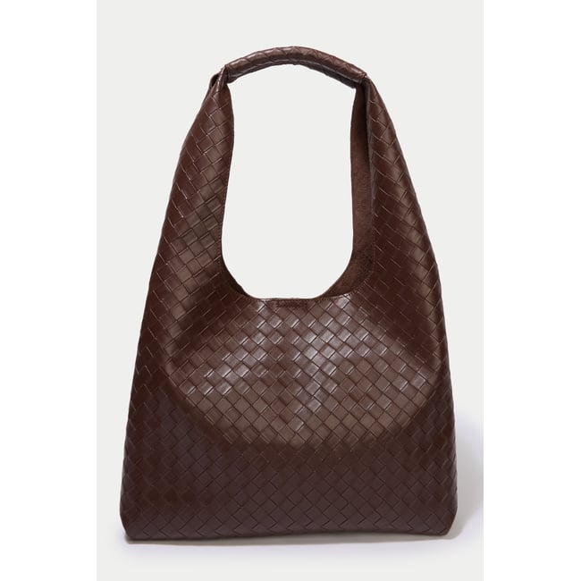 Sac tressé bordeaux <span itemprop=
