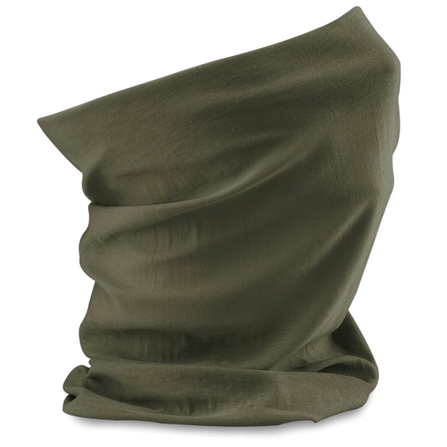 Echarpe multi fonction vert olive <span itemprop=