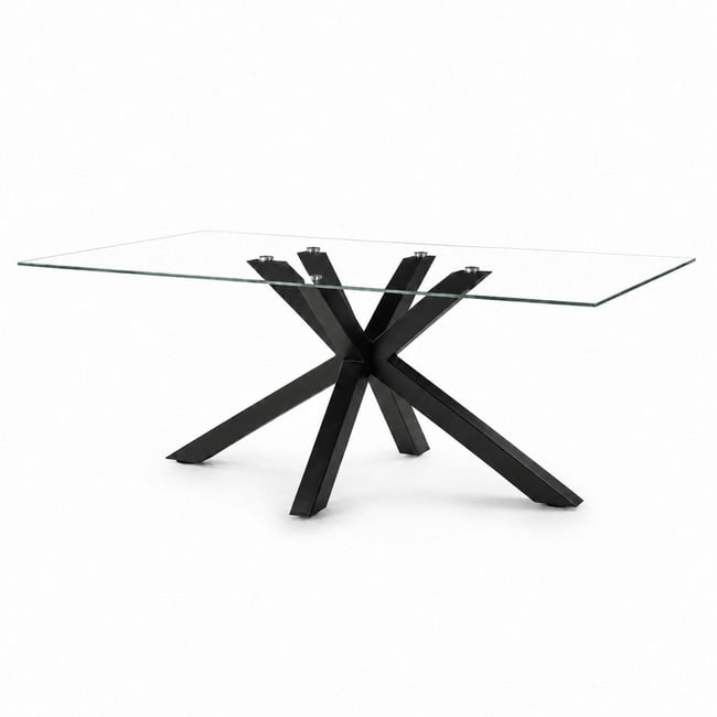 Table repas en verre 180 cm ALBA - PIER IMPORT