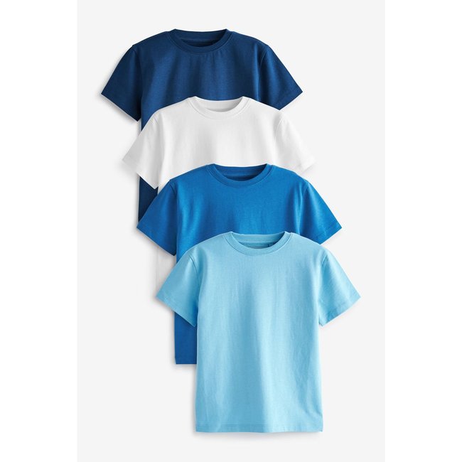 T-Shirts, lot de 4 bleu <span itemprop=