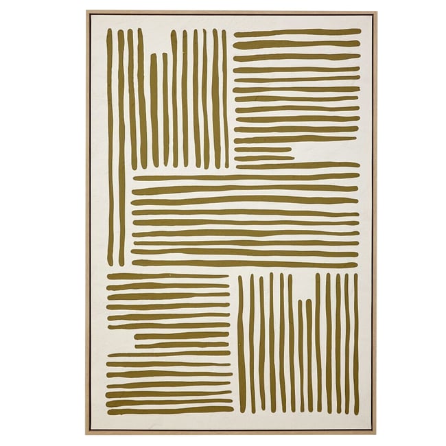 Tableau abstrait beige 80x120cm Couleur beige <span itemprop=