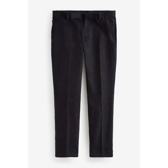 Pantalon de costume droit noir <span itemprop=
