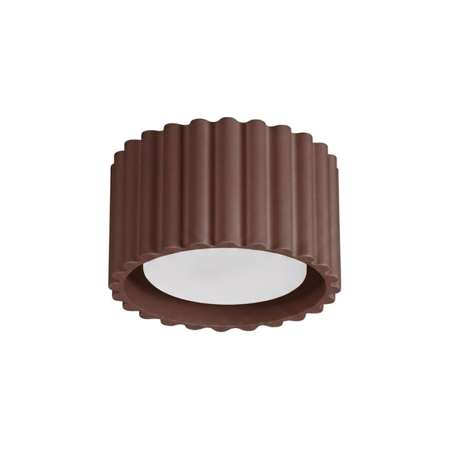Plafonnier Aluminium Marron Gx53 1 AURA Couleur marron <span itemprop=