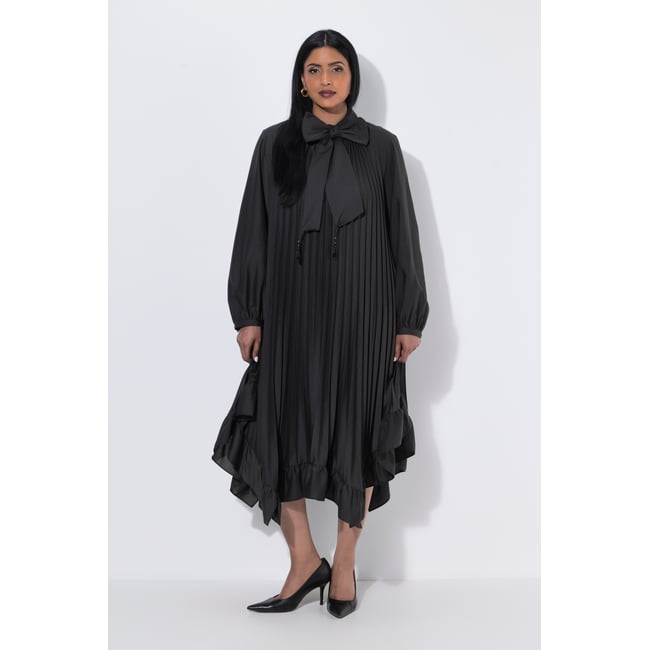 Robe plissée longueur midi, coupe évasée - ULLA POPKEN