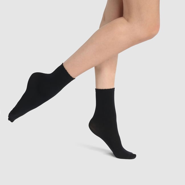 Socquettes Opaque noir <span itemprop=
