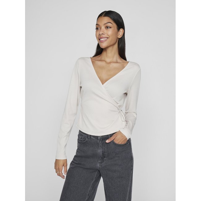Top cache-cœur VILA birch <span itemprop=