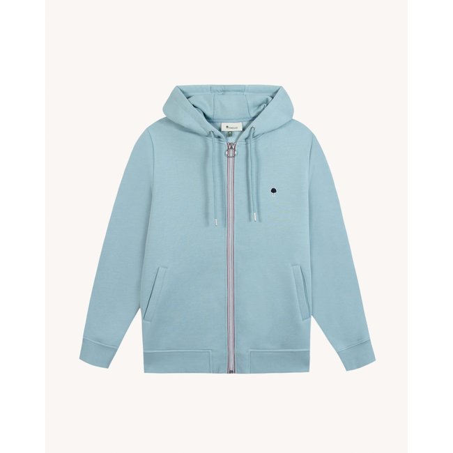 Sweat MESNIL MESNIL bleu grisé <span itemprop=