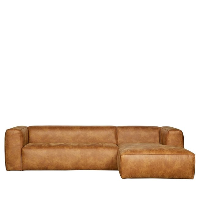 Canapé d'angle BEAN Couleur cognac <span itemprop=