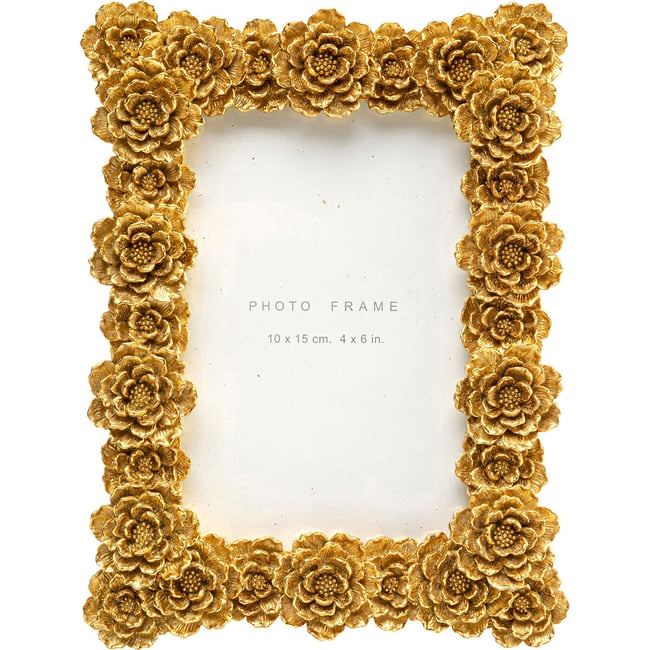 Cadre photo Flower 10x15cm or <span itemprop=
