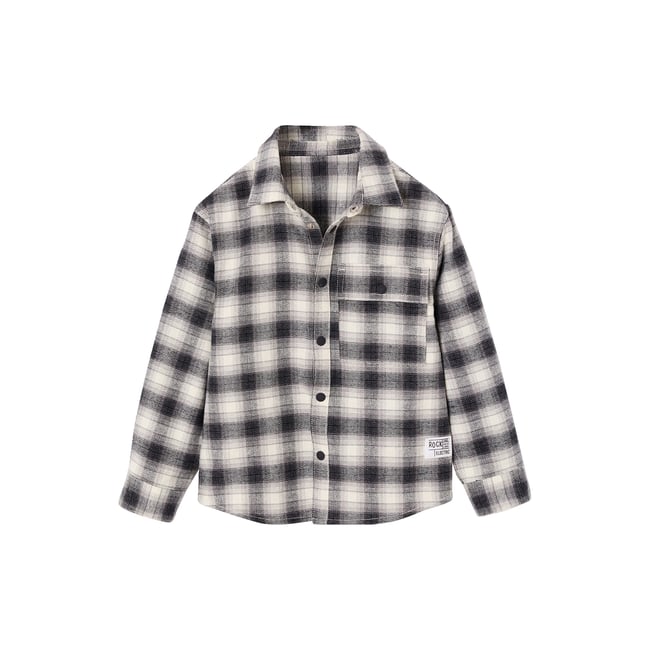 Chemise manches longues gris <span itemprop=