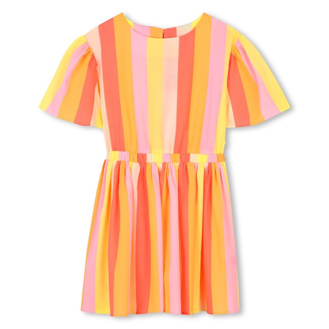 Robe à manches courtes jaune fluo <span itemprop=