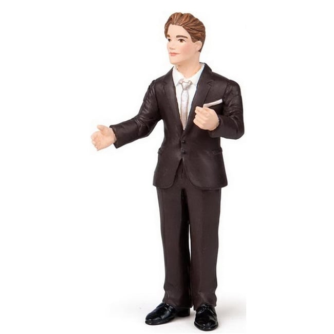 Figurine Marié en costume noir <span itemprop=